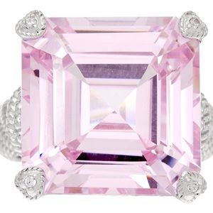 Judith Ripka Sterling Silver Diamonique Montana Ring